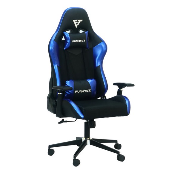 Gaming Chair with 4D Armrest (FT-G2) Glossy Blue