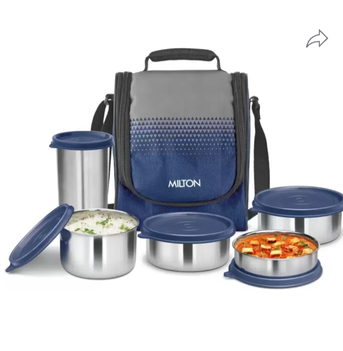 Milton Tasty 3 Stainless Steel Combo Lunch Box with Tumbler